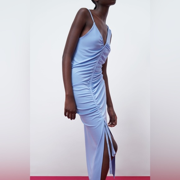 Zara Assymetrical Midi Dress - Picture 4 of 9